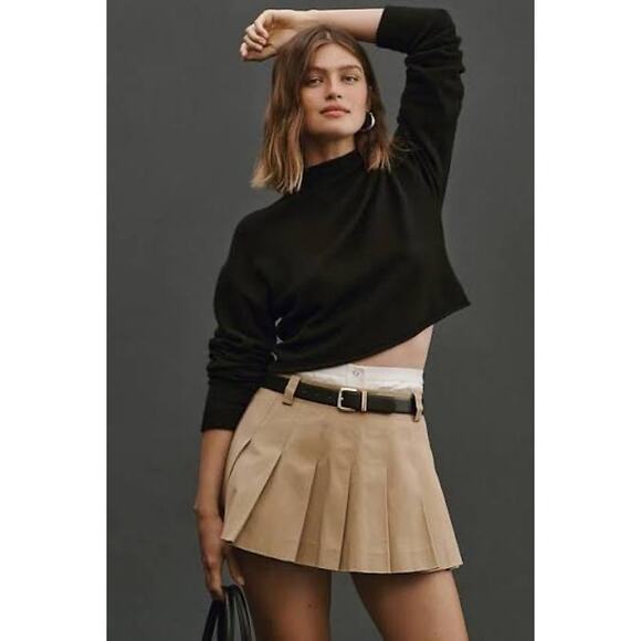 Reformation Sweaters - Reformation Cropped Cashmere Turtleneck Black sweater Luxe Knit Top it girl S